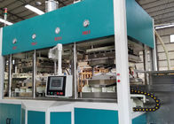 Mesin Thermoforming Sepenuhnya Otomatis Untuk Peralatan Makan Kertas Pulp 7000Pcs / H