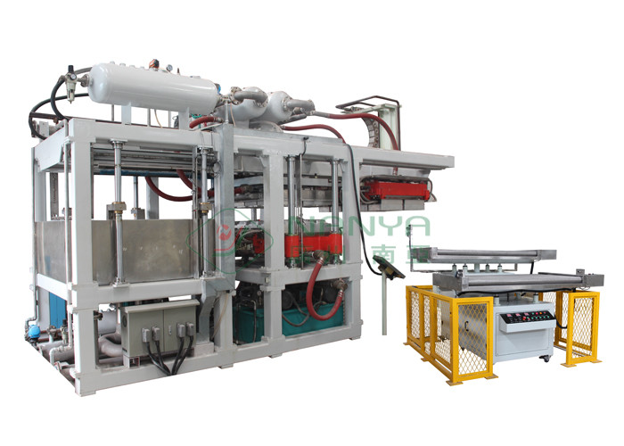 Mesin Pembuat Peralatan Makan Sekali Pakai / Mesin Pembuat Kertas Piring Makan Siang Kotak 14000 Pcs / H