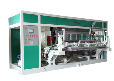 Rotary Type Paper Egg Tray Machine Untuk Egg Tray / Egg Carton / Egg Box Hot Air Forming Line Produksi