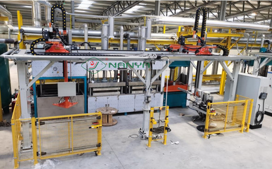 450V Mesin Pembuat Peralatan Makan Pulp Thermoforming Mesin Pembuat Kotak Makanan Pulp
