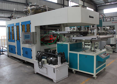 Mesin Pembuat Peralatan Makan Pulp Molded Kapasitas Tinggi / Jalur Produksi Clamshell