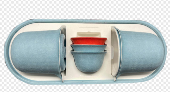 Thermoforming Paper Pulp Moulding Machine Untuk Produk Pulp Fine Molded Kelas Atas