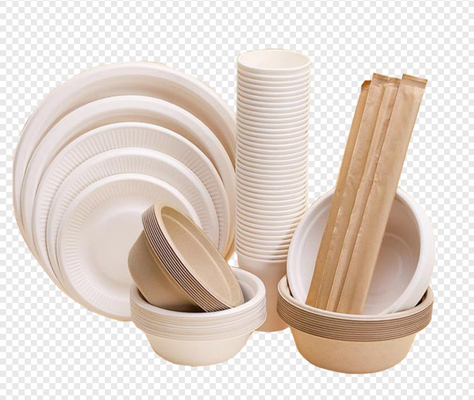 Sugarcane Disposable Membuang Peralatan Moulding Pulp Moulding Dengan PLC + Layar Sentuh + Simens