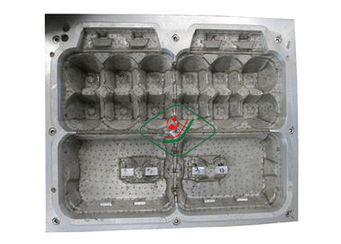 Aluminium 12 Seats Pulp Mould / Molded Pulp Egg Cartons Dengan Proses CNC