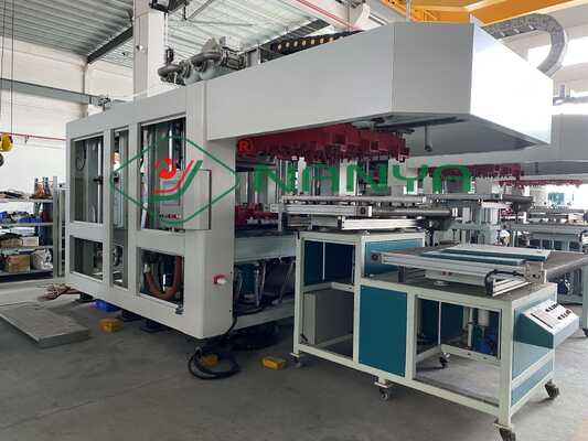 300Kg / H Peralatan Tableware Pulp Moulding Biodegradable Tekanan 40 Ton