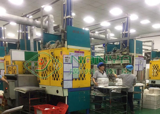 Mesin Cetak Press Panas dengan Kontrol PLC + Layar Sentuh