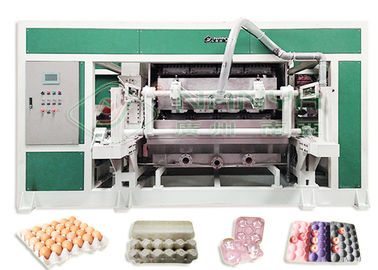 Mesin Baki Telur Pulp Molding Otomatis Penuh dengan 4000 Pcs / H