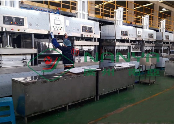8 Ton / Hari Mesin Pembuat Peralatan Makan Piring Kertas Pulp Bambu