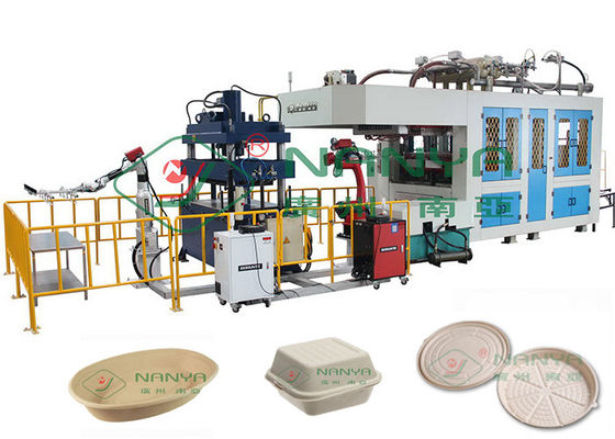 300Kg / H Peralatan Tableware Pulp Moulding Biodegradable Tekanan 40 Ton