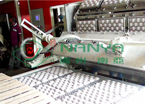 Rotary Type Paper Egg Tray Machine Untuk Egg Tray / Egg Carton / Egg Box Hot Air Forming Line Produksi
