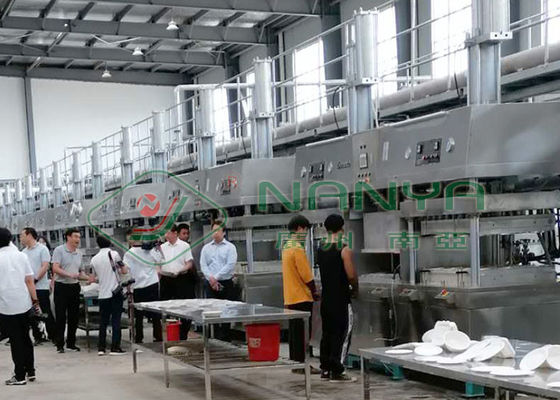 Vacuum suction Thermoforming Mesin Pembuat Kertas Pelat / Mesin Cetak Injeksi Peralatan Makan