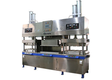 Semi Automatic Paper Pulp Molded Paper Plat Membuat Mesin untuk Wadah Makanan 700 Pcs / Jam