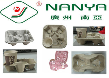 Coffee Cup Holder Pulp Molded Products dengan Plastisitas / Dukungan Kustomisasi