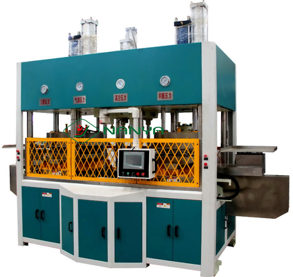 Bamboo Pulp / Bagasse Pulp Molding Machine untuk Paket Industri Finery