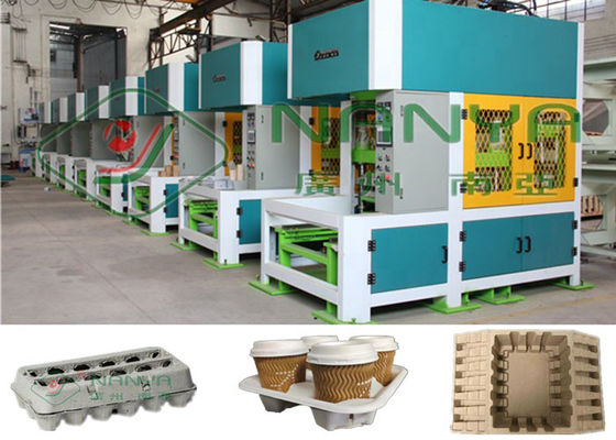 Pulp Molding Cup Holer 30KW Mesin Pembentuk Hot Press