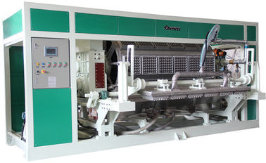 Layar Sentuh Rotary Type Pulp Moulding Line Produksi Membentuk Fruit Tray