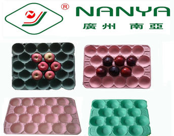 Degradable Rectangular Paper Pulp Molded Products Baki Buah dengan 20 Rongga