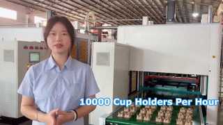 Lini produksi pemegang cangkir Nanya sepenuhnya otomatis